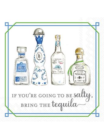 BOSTON INTERNATIONAL - Bring The Tequila Cocktail Napkin WHITE