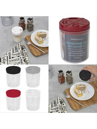 KITCHEN DETAILS - Seasoning Jar with Shaker Lid ASSORTED