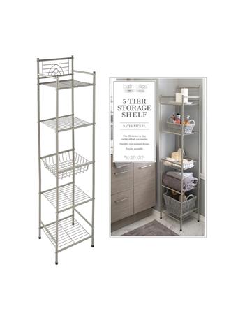 KENNEDY INTERNATIONAL - 5 Tier Storage Shelf SATIN