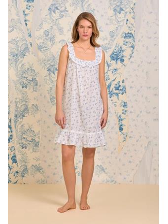 EILEEN WEST - 36IN Ruffle Neck Chemise PETITEFL