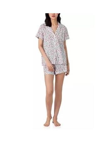 RALPH LAUREN - Short Sleeve Notch Collar Boxer Pajama Set DITSYBQT