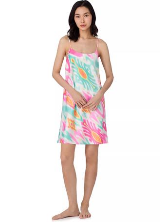 RALPH LAUREN - Strappy Short Slip Gown WHT/PRT