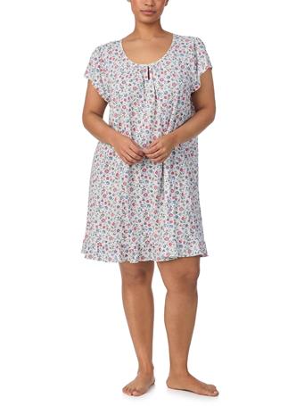 RALPH LAUREN - Flutter Sleeve Keyhole Neck Gown DITSYBQT