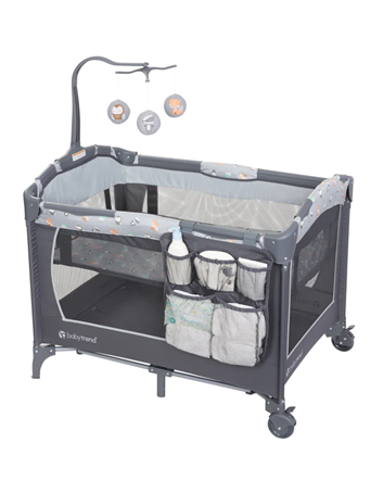 BABY TREND - EZ Rest Playard Twinkle Little Forest GREY
