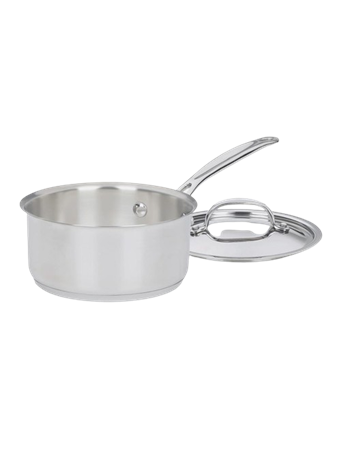 CUISINART - Chef's Classic Stainless 1.5 Quart Saucepan with Cover SILVER