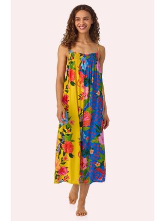 ROOM SERVICE - Charlie Woven Chemise In Paradise Vacay MULTFLOR