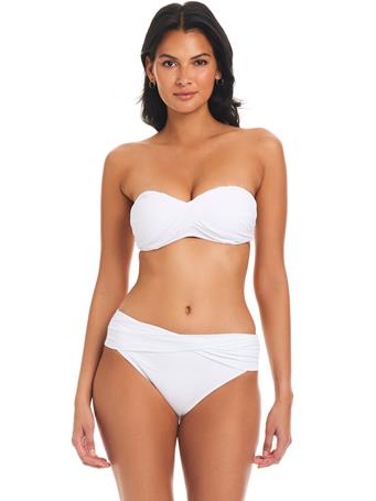 BLEU ROD BEATTIE - Kore Strapless Bandeau Bikini Top WHITE