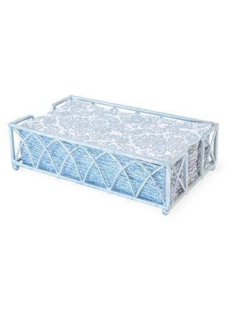 BOSTON INTERNATIONAL - Arch Silver Leaf Napkin Caddy SILVER