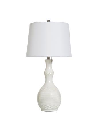 STYLECRAFT LAMPS - Ceramic Table Lamp WHITE
