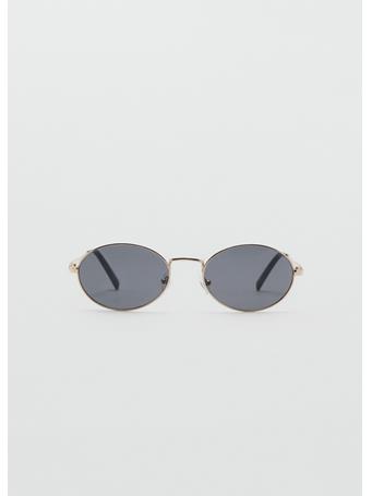 MANGO - Round Metal-rimmed Sunglasses GOLD