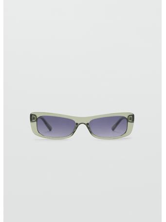 MANGO - Squared Frame Sunglasses MEDIUM GREEN