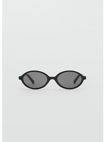MANGO - Oval Sunglasses BLACK