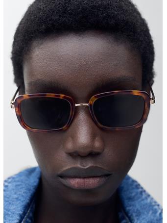 MANGO - Sunglasses With Combined Frame DARK BROWN