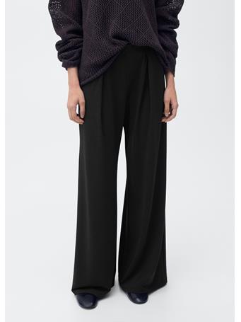 MANGO - Godet Palazzo Trousers BLACK