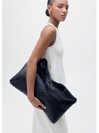 MANGO - A-line Boat-neck Top WHITE