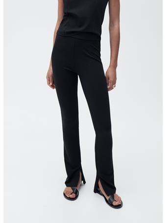MANGO - Skinny Trousers With Openings BLACK