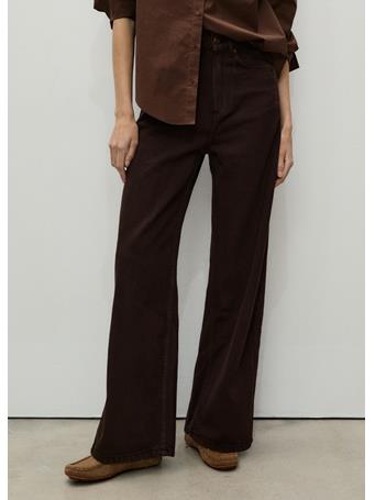 MANGO - High-rise Balloon Jeans DARK BROWN