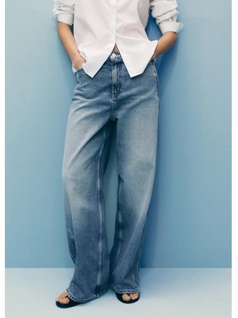 MANGO - High-rise Balloon Jeans MEDIUM BLUE