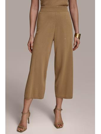DONNA KARAN - Pull on Sweater Pant HAZELNUT