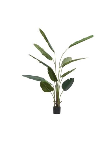 UMA HOME DECOR - Green Faux Foliage Bird of Paradise Indoor Outdoor Artificial Plant GREEN