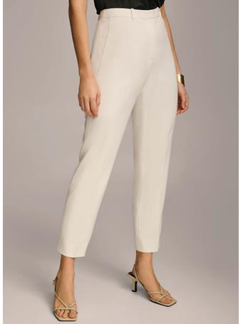 DONNA KARAN - Slim Leg Pant CREAM
