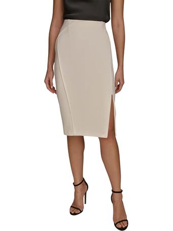 DONNA KARAN - Midi Pencil Skirt CREAM