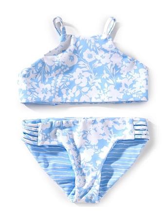 RAISINS - Reversible Tankini Top & Hipster Bottom Two-Piece Swimsuit BLUE