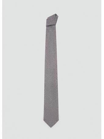 MANGO - Structured Wool Tie GREY