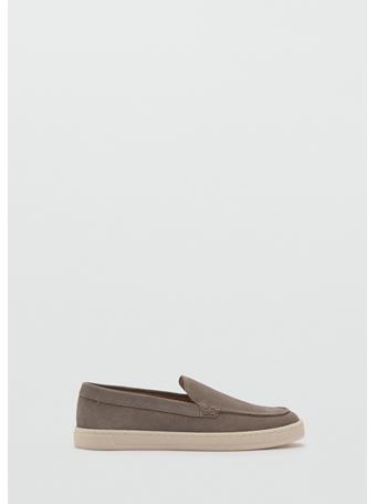 MANGO - Split Leather Shoes GREY