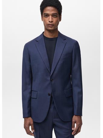 MANGO - Turin 100% Virgin Wool Suit Blazer DK BLUE