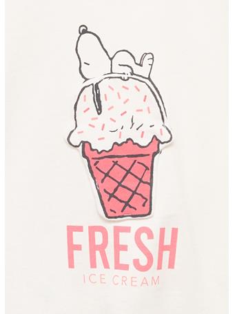 MANGO - Snoopy Printed T-shirt IVORY