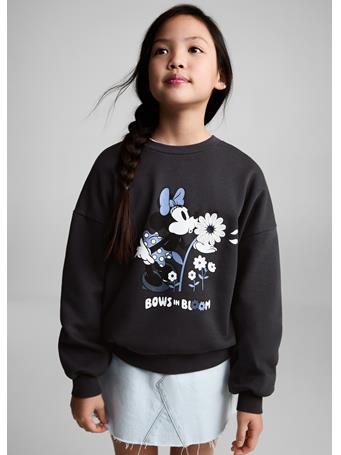 MANGO - Minnie Mouse Sweatshirt CHARCOAL