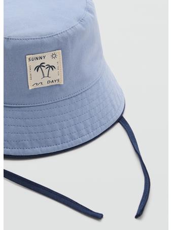 MANGO - Cotton Bucket Hat MED BLUE