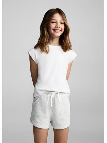 MANGO - Cotton Shorts With Elastic Waist GRAY