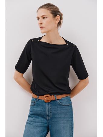 TENDAM - Basic Manga T-shirt  BLACK