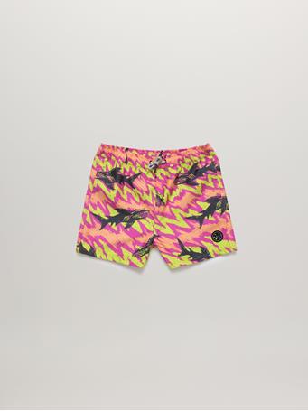 MAUI AND SONS - Frenzy Boys Pool Shorts PINK