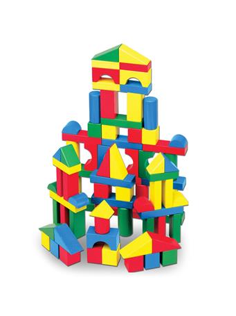 MELISSA & DOUG - 100-Piece Wood Blocks Set NO COLOR