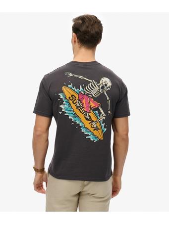 SUPERDRY - Outdoor Narrative Loose T-Shirt AWF BISON BLUE