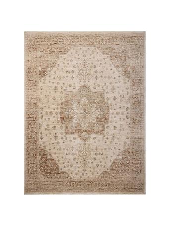 LOLOI RUGS - Junie 5'3" Round Natural and Clay Area Rug NATURAL/CLAY