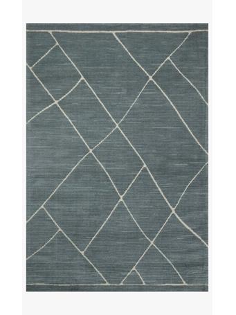 LOLOI RUGS - Magnolia Home Logan Area Rug SLATE/WHITE