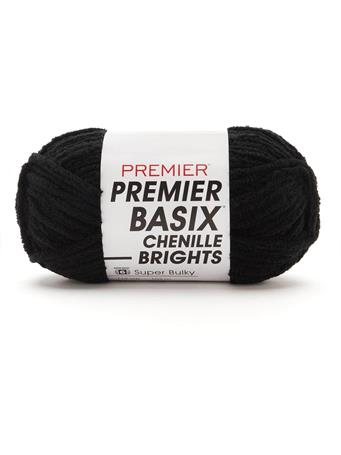 PREMIER YARNS - Basix Chenille Brights 13BLACK