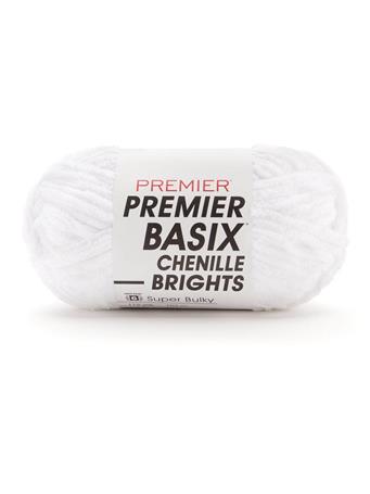 PREMIER YARNS - Basix Chenille Brights 1WHITE