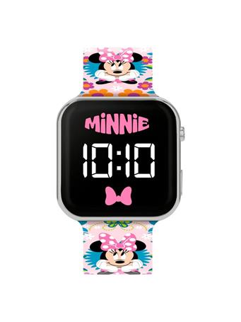 DISNEY - Minnie Mouse LED Strap Watch WHITE