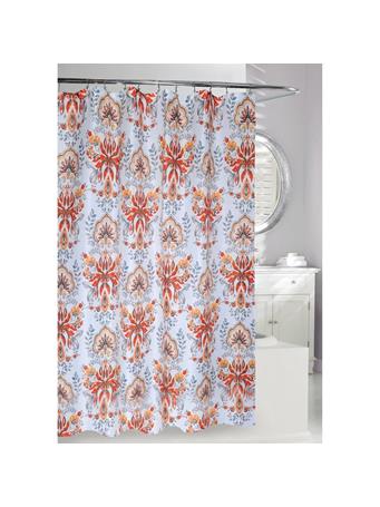 MODA AT HOME - Leaf Motif Shower Curtain MULTI