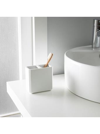 MODA AT HOME - Kavala Resin Toothbrush Holder WHITE