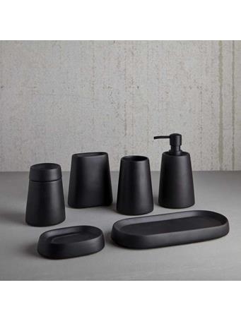 MODA AT HOME ENTERPRISES - Crater Bathroom Toothbursh Holder BLACK