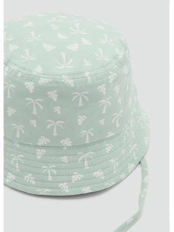 MANGO - Bucket Hat TURQUOISE