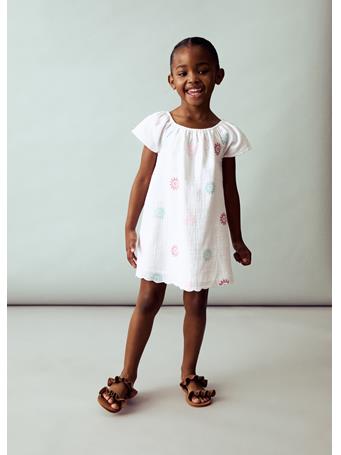 MANGO - Embroidered Detail Dress WHITE