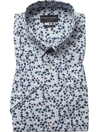 BRUUN & STENGADE - Bagnis Modern Fit Shirt GREEN