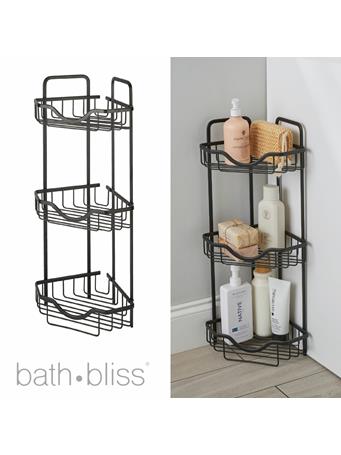 KENNEDY INTERNATIONAL - 3 Tier Aluminum Corner Rack BLACK